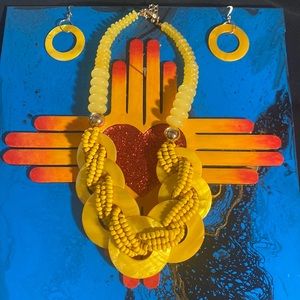 Necklace and earrings set